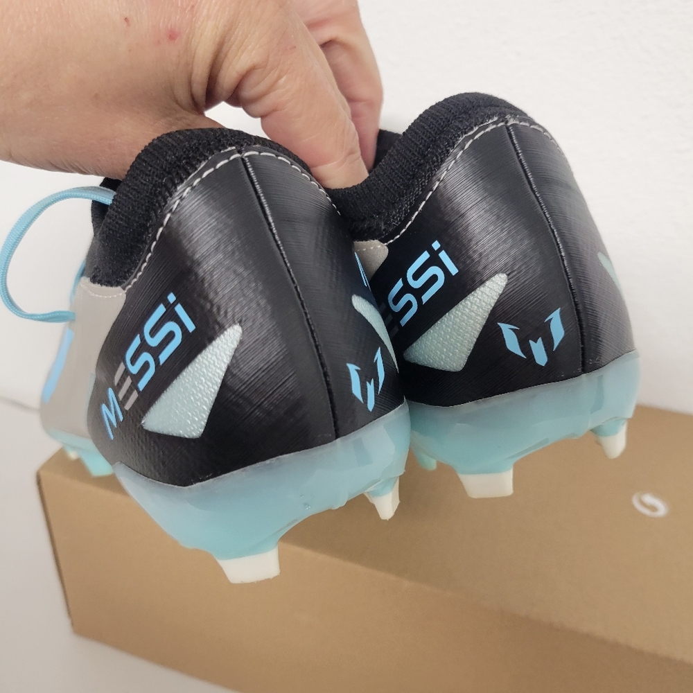 adidas X Crazyfast Messi.3 FG Firm Ground Men's Soccer Cleats Silver Blue IE4078 - Picture 3 of 11